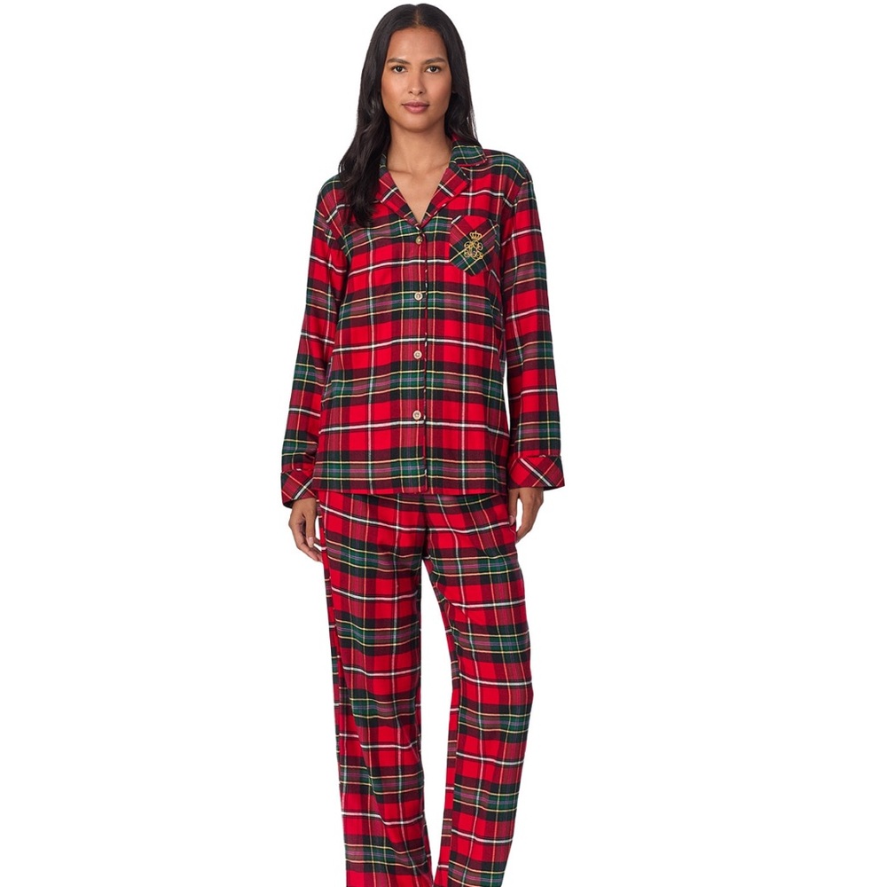 RALPH LAUREN plaid comfy pjs M